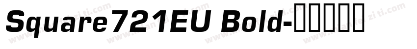 Square721EU Bold字体转换